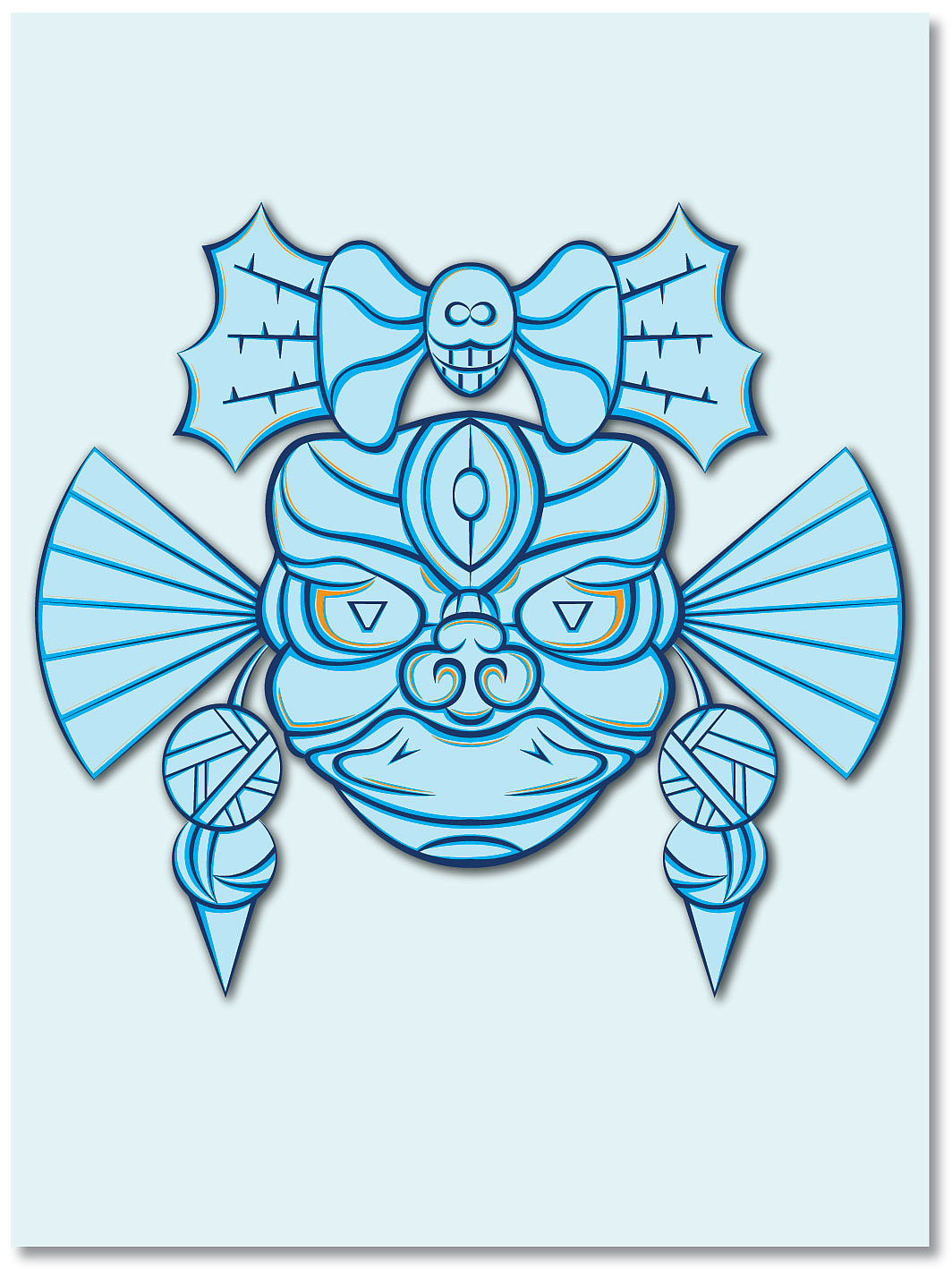 西藏面具图形创作及衍生品设计