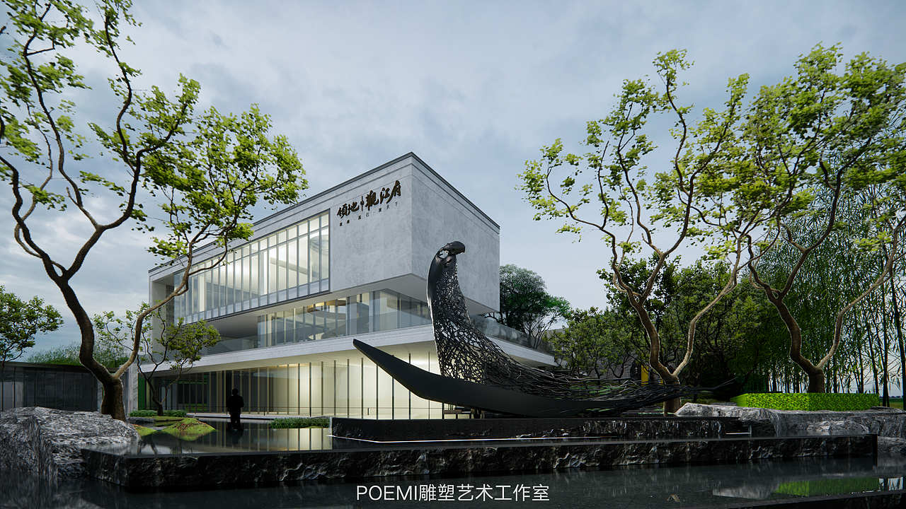 售楼部公园景观雕塑设计（图ZMzExMDU1MDcy） - 景观设计 - 站酷设计师珀米POEMI原创素材 - 站酷ZCOOL