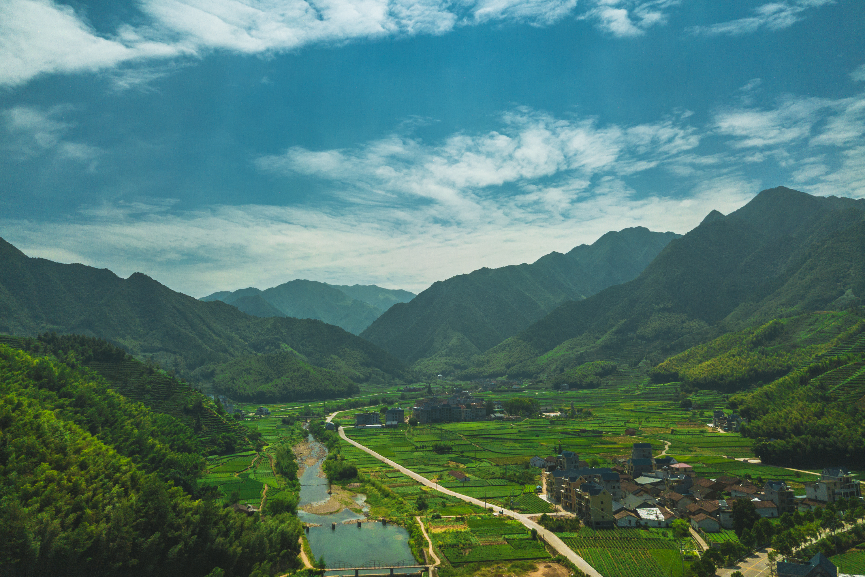 浙江遂昌梯田航拍风光摄影