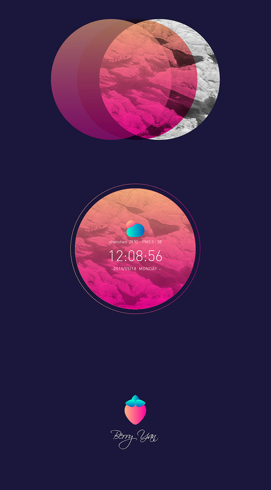 TencentOS智能手表表盘设计大赛 参赛作品（图ZMjg0NjU2NTY=） - APP界面 - 站酷设计师yanbing原创素材 - 站酷ZCOOL