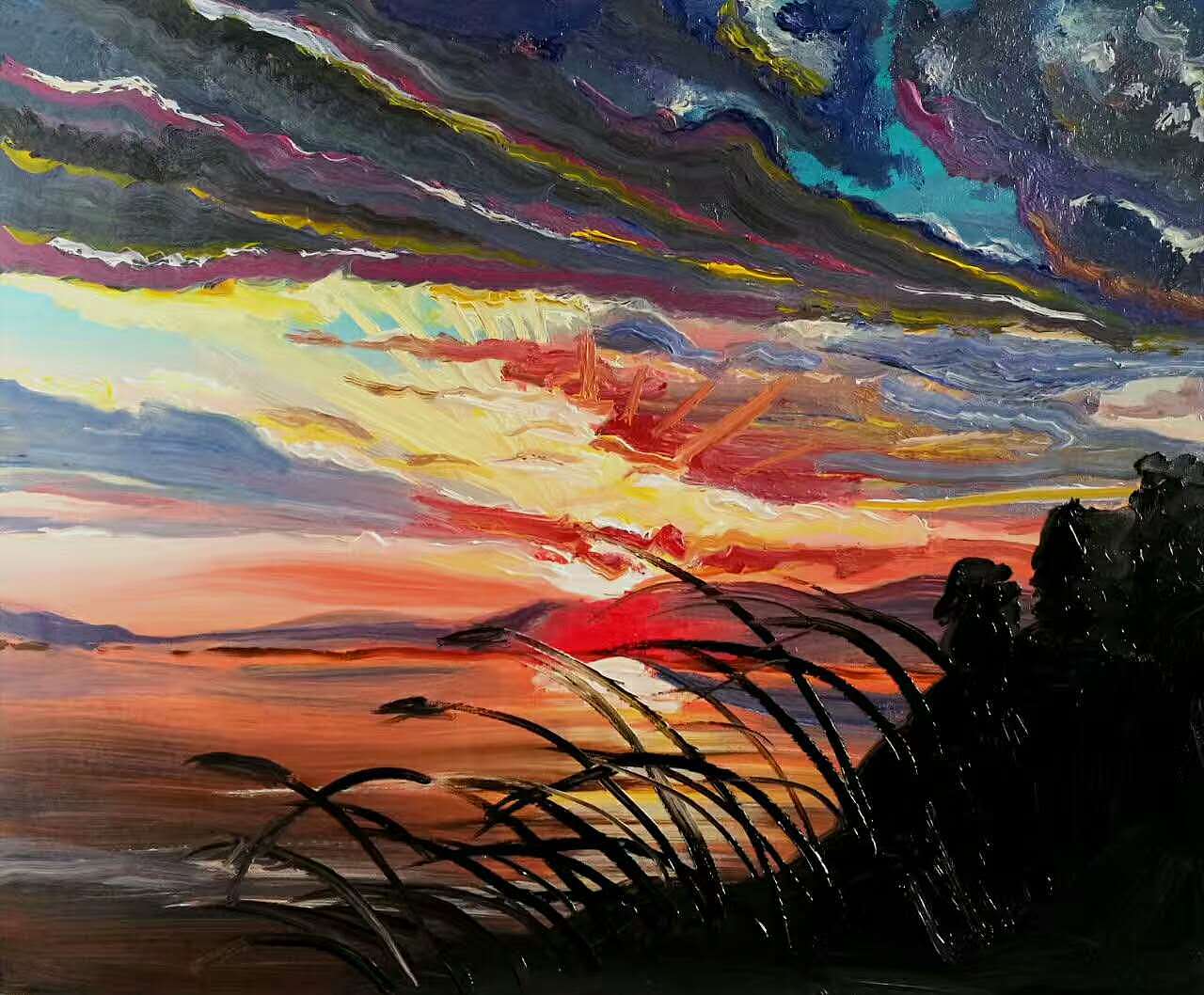 风景油画（图ZOTE2MDEzNDg=） - 绘画 - 站酷设计师jiangweipainter原创素材 - 站酷ZCOOL