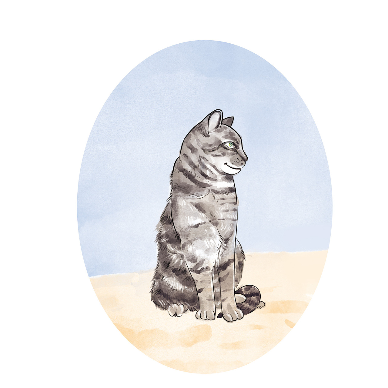 手绘猫咪（图ZMjE5NzQwMzQw） - 艺术插画 - 站酷设计师远方的我们原创素材 - 站酷ZCOOL