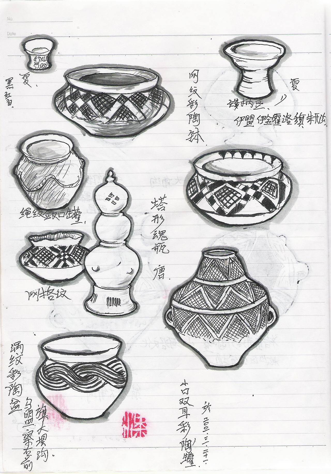 文物速写一本（图ZMjMyMzgxMDQ=） - 绘画 - 站酷设计师玄瞻子宸硕钊瑀原创素材 - 站酷ZCOOL