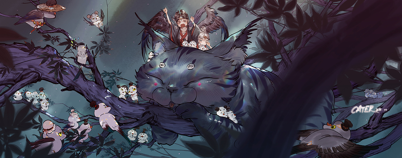 《笼中鸟-妙音》（图ZMjM4MzE3MTY4） - 概念设定 - 站酷设计师叁眼原创素材 - 站酷ZCOOL