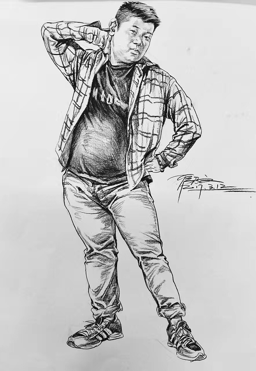 贵州首届美术教师研修班翟乃文速写