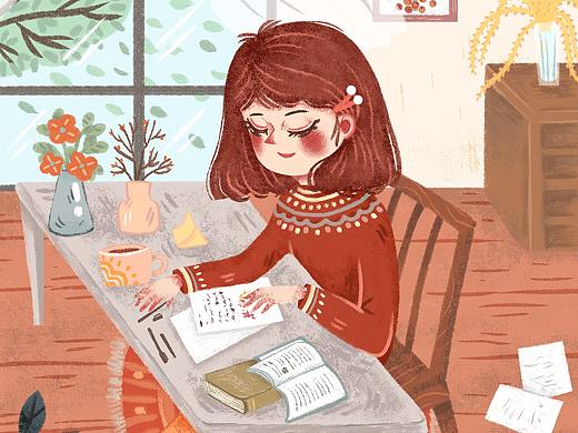 写一封信（个人主页-ZNTc1MTYzNDQ=） - 儿童插画 - 站酷设计师yajunjj原创素材 - 站酷ZCOOL