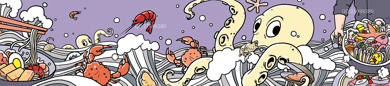 商业插画-海对面餐饮阜成门分店壁画（原创设计+壁画）（图ZNDg2MDk4ODA=） - 商业插画 - 站酷设计师二手漫画家原创素材 - 站酷ZCOOL