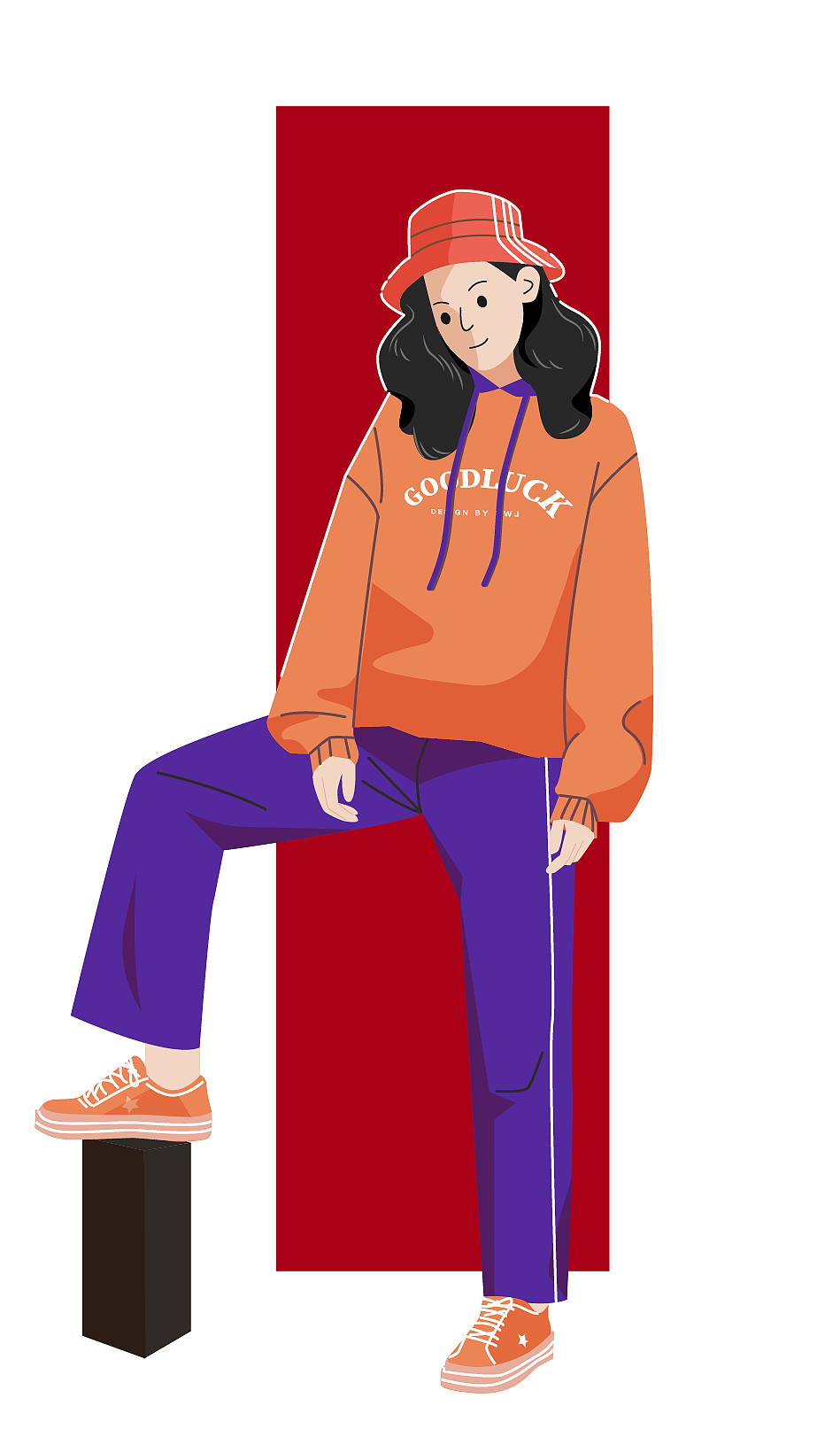 人物插画（图ZMjQ2NDk0MTY0） - 艺术插画 - 站酷设计师tina_034原创素材 - 站酷ZCOOL