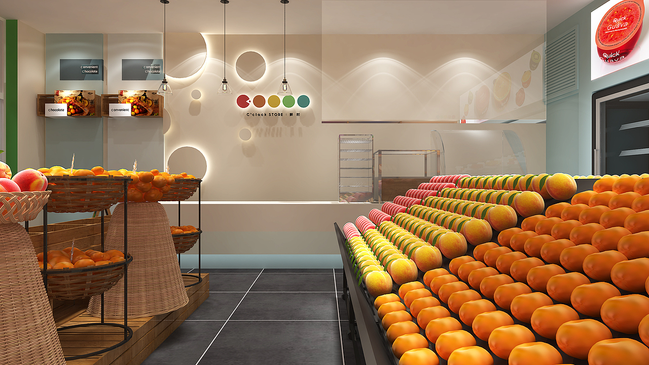 超市便利店水果店店面（图ZNzg5NTk3MjQ=） - 家装设计 - 站酷设计师秋琳原创素材 - 站酷ZCOOL