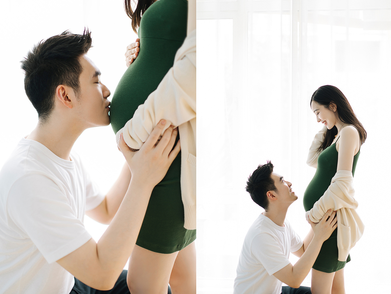 和宝宝的第一张合影