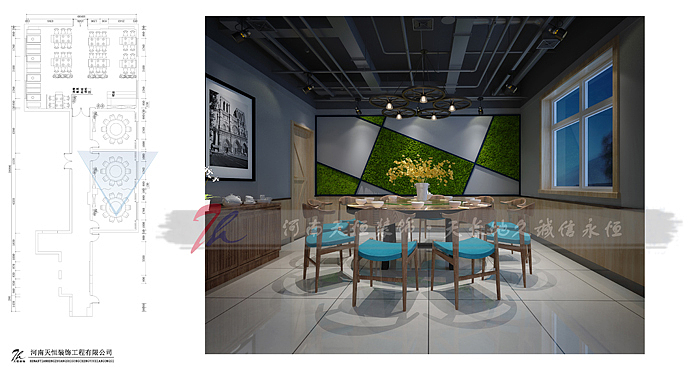 开封餐厅装修公司-火锅店设计案例