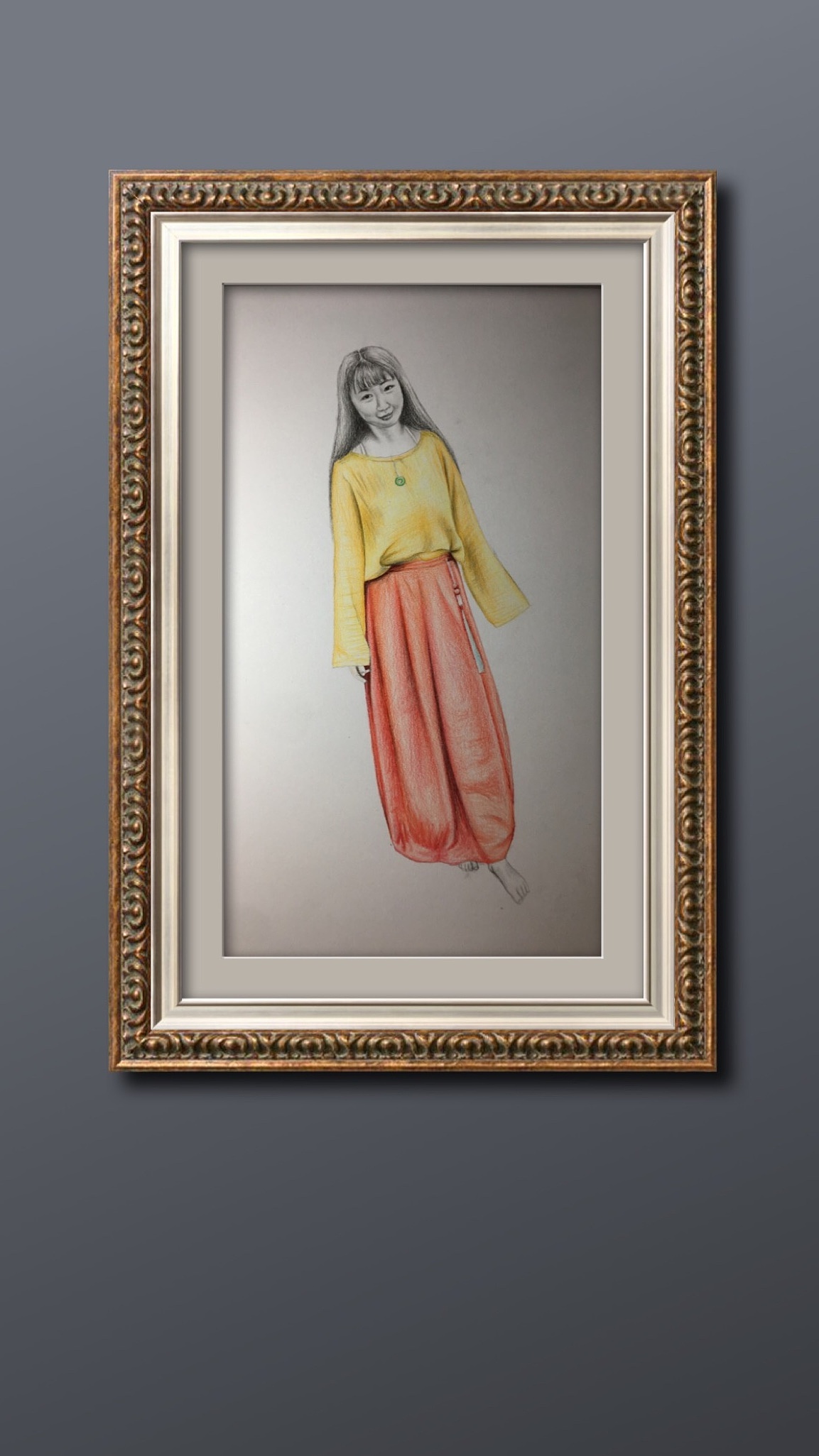 钱忠飞人物画欣赏