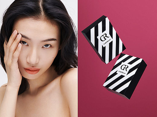 gold reyoo面膜-产品和模特拍摄