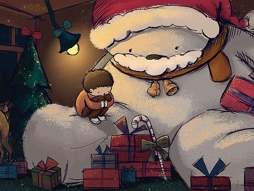 圣誕節(jié)（個人主頁-ZNDE2NzA3MTI=） - 藝術插畫 - 站酷設計師Jackymaker原創(chuàng)素材 - 站酷ZCOOL