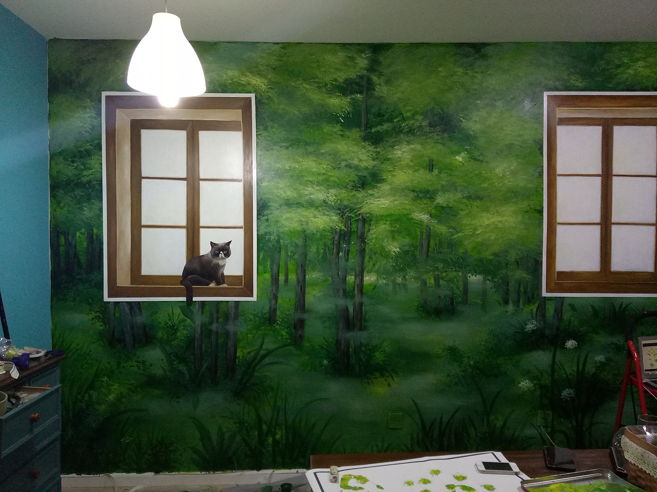 我们的手绘墙作品——艺芭ART手绘北京工作室