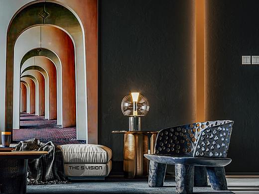 现代平层黑色调