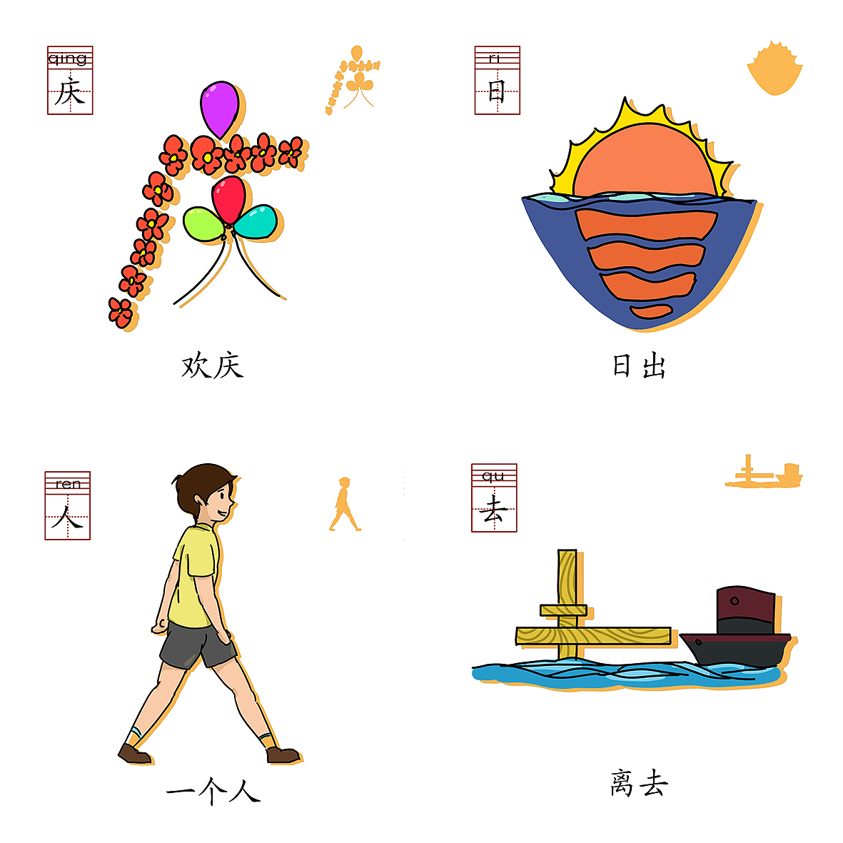 象形文字卡片设计