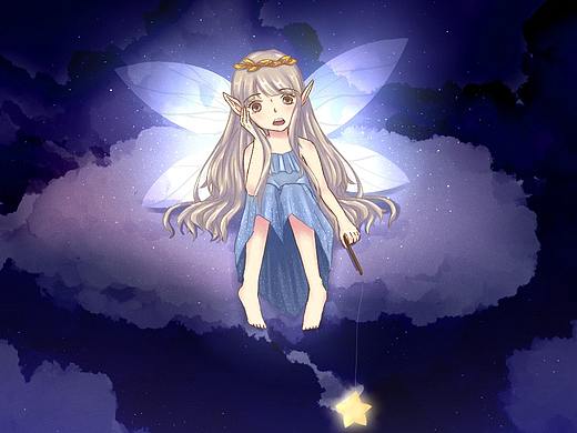 钓星星的小精灵（个人主页-ZNTIxNjY5ODA=） - 创作习作 - 站酷设计师桃吃桃子原创素材 - 站酷ZCOOL
