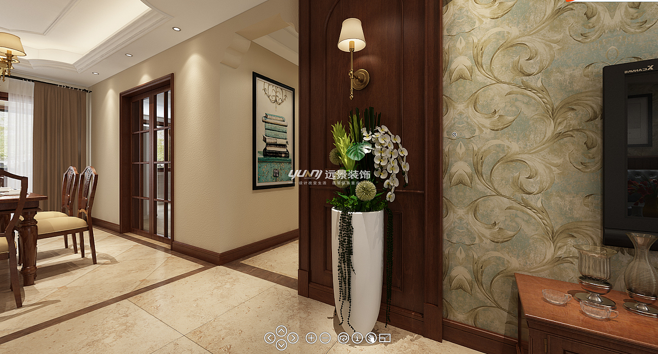 龙湖两江新宸-美式风格装修设计效果图案例（图ZMTA2OTkzODA4） - 家装设计 - 站酷设计师子平设计home原创素材 - 站酷ZCOOL