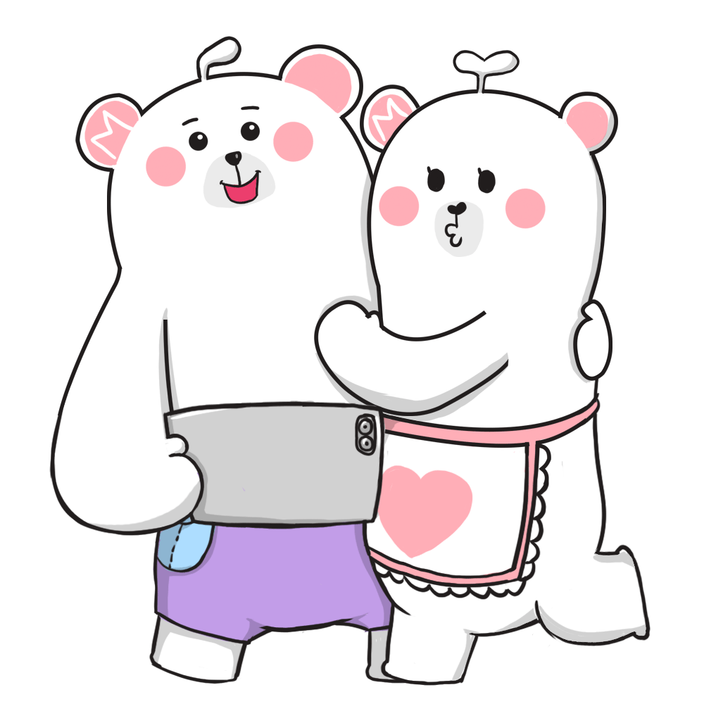 mideafamily搞笑一家熊表情包组及延展设计