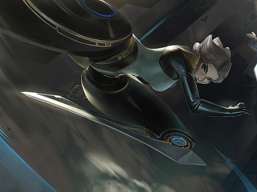 青钢影-卡蜜尔插画-创作习作314062年前新春-霞插画-概念设定128142年