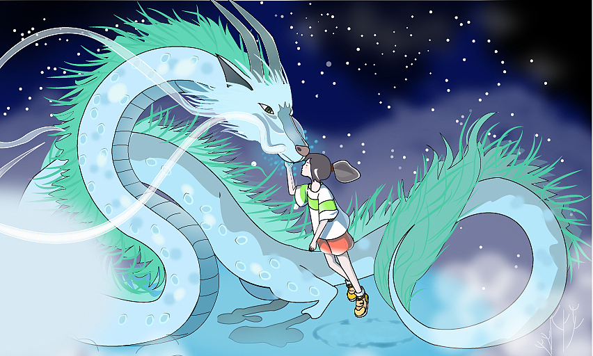 然后突然想起我们寝室的那张大拼图于是我开始寻找千与千寻的图片