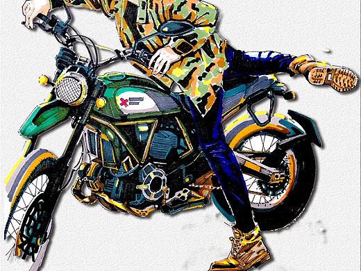 手绘身边的人物