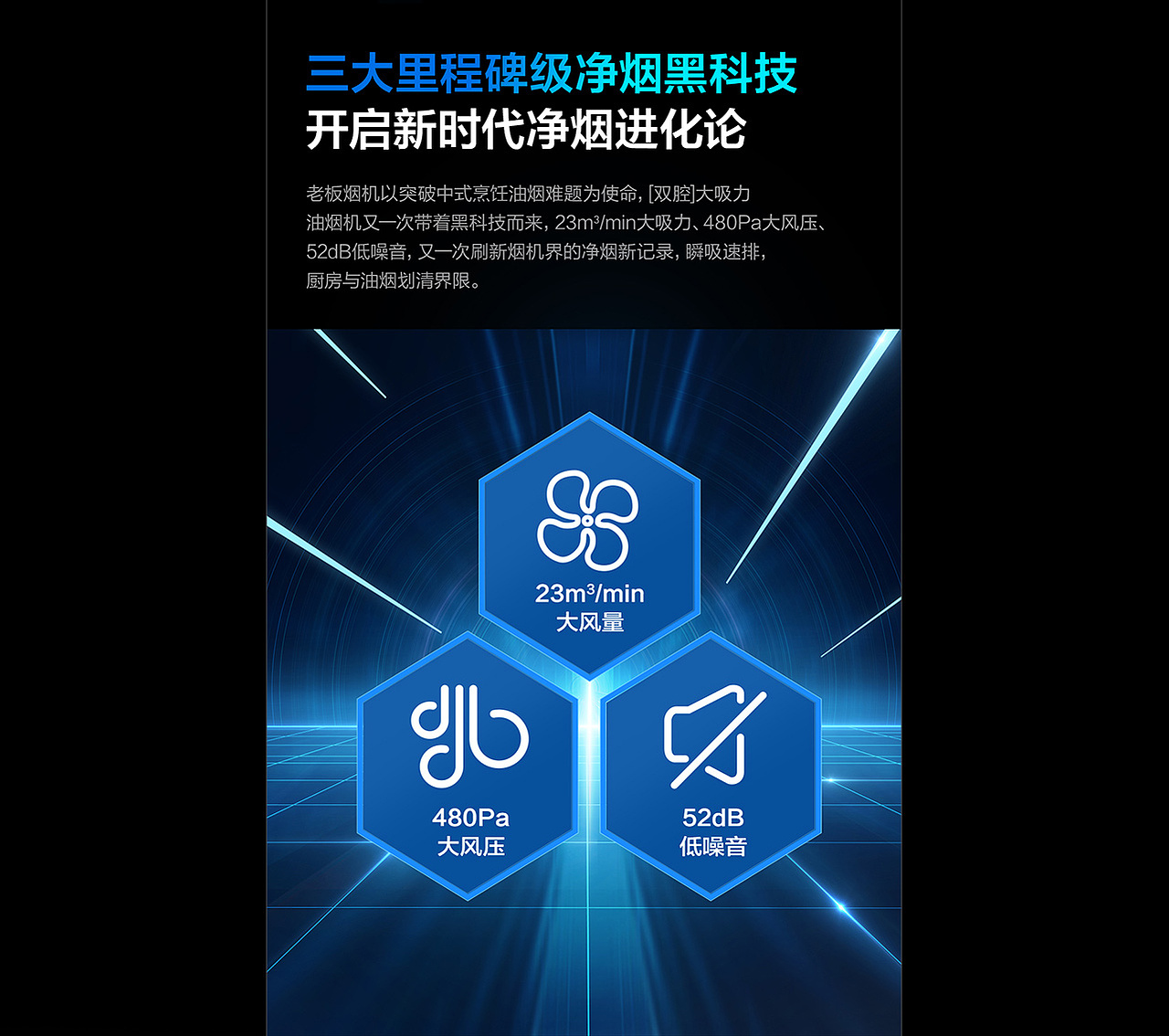 【品牌全案】老板双腔时代独家揭秘，烟机新品视觉欣赏（图ZMjQ2MjExNDAw） - 电商 - 站酷设计师乐趣视觉营销原创素材 - 站酷ZCOOL