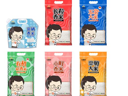 大米卡通包装设计