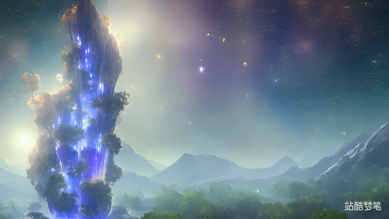 #站酷梦笔#群星环绕，8K，约翰弗拉·博斯查特（图ZMzI3MDgxNzE2） - AI作品 - 站酷设计师黎丶原创素材 - 站酷ZCOOL