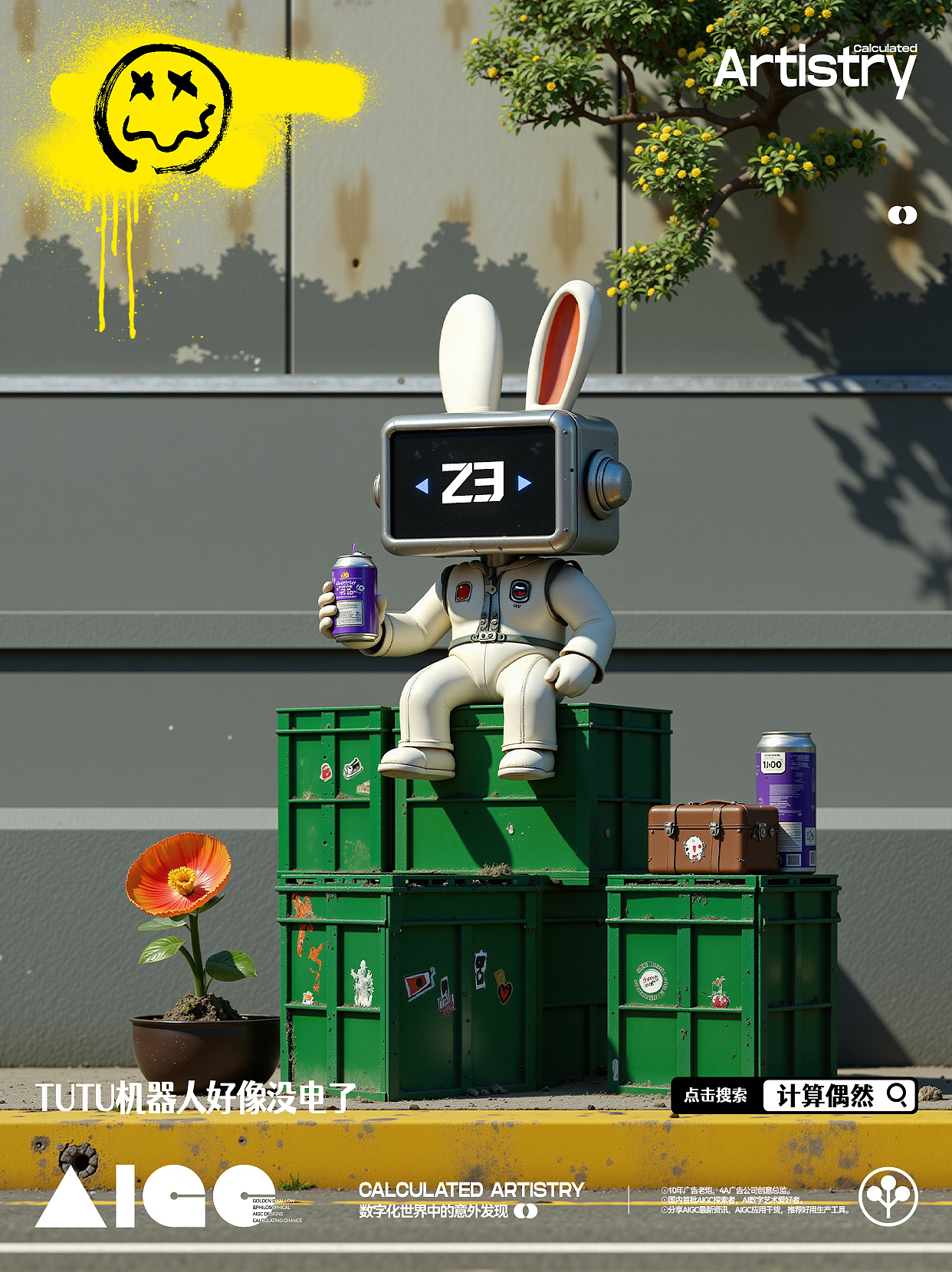 AIGC原创设计—机器人刷漆！！（图ZMzgyMzQ2OTUy） - AI作品 - 站酷设计师计算偶然原创素材 - 站酷ZCOOL