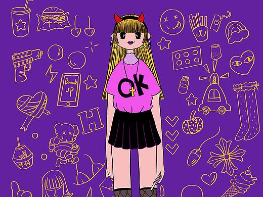 factory girl（個(gè)人主頁-ZMzI5MzYzODQ=） - 創(chuàng)作習(xí)作 - 站酷設(shè)計(jì)師喪喪李原創(chuàng)素材 - 站酷ZCOOL