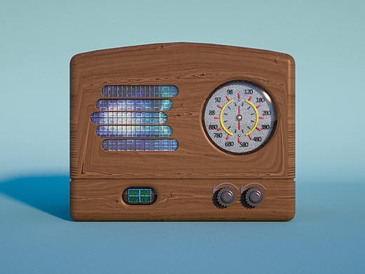 收音机（个人主页-ZMzQ1NDMwNTY=） - 其他三维 - 站酷设计师廿贰原创素材 - 站酷ZCOOL