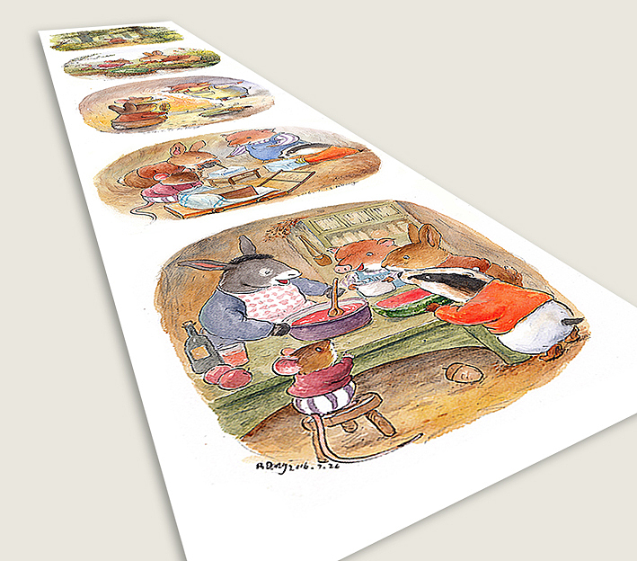 summer（图ZNTUxMjIxMDQ=） - 儿童插画 - 站酷设计师阿咚原创素材 - 站酷ZCOOL