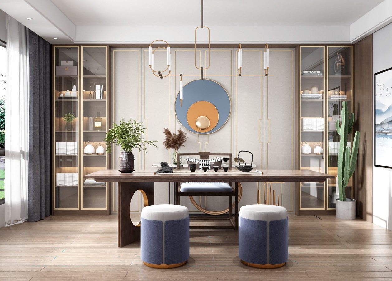 新中式书房|书当快意读易尽,中式风格现经典.