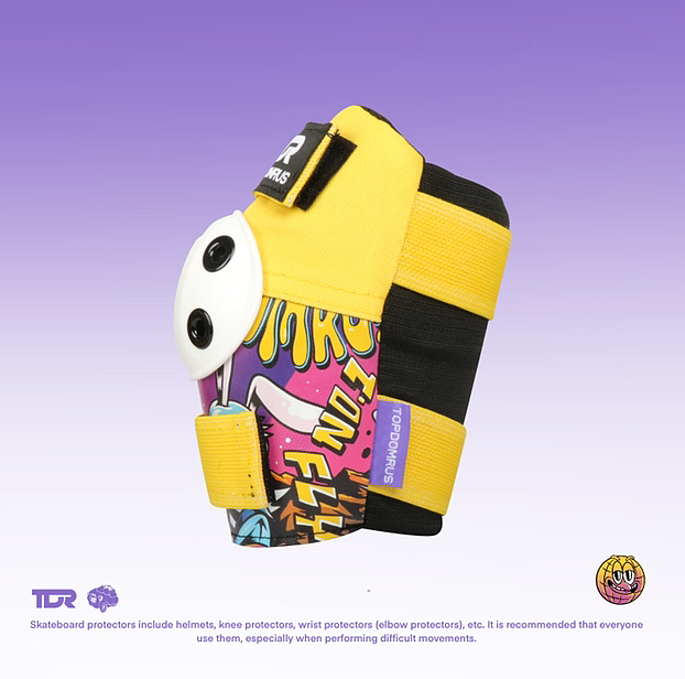 联名TDR专业儿童运动护具插画