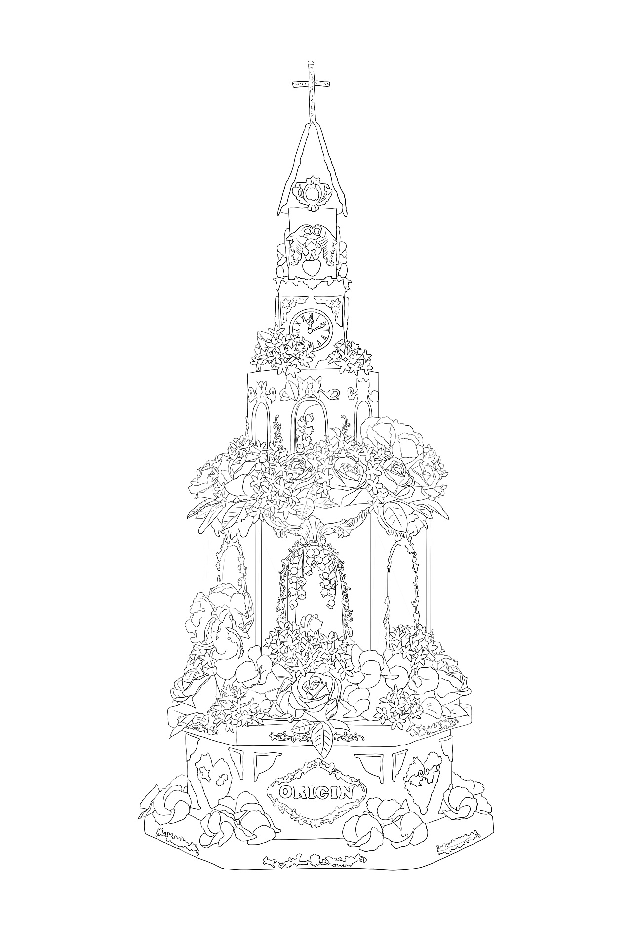 手绘蛋糕设计图