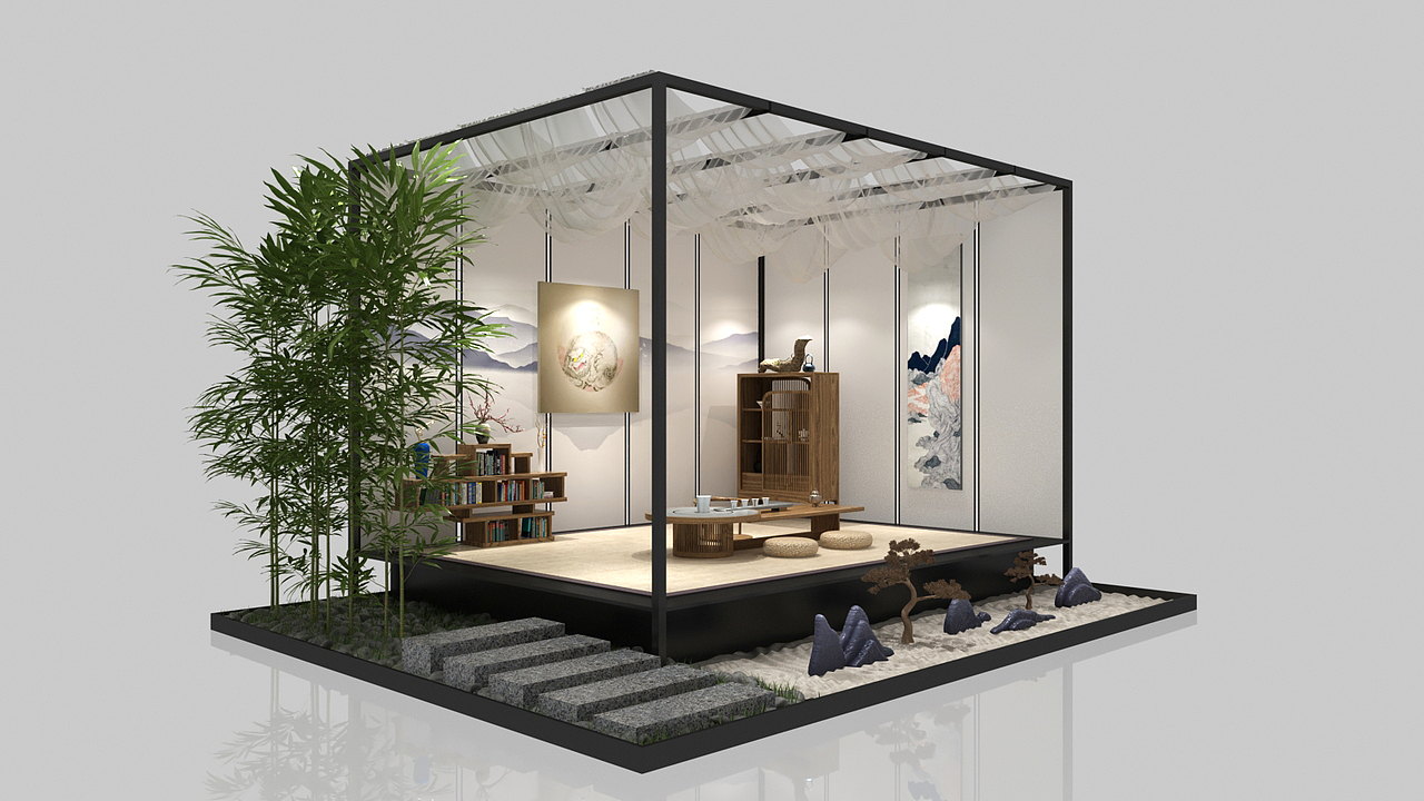 茶道空间展（图ZMjU5MDA5NTQ0） - 展陈设计 - 站酷设计师Wilder丶原创素材 - 站酷ZCOOL