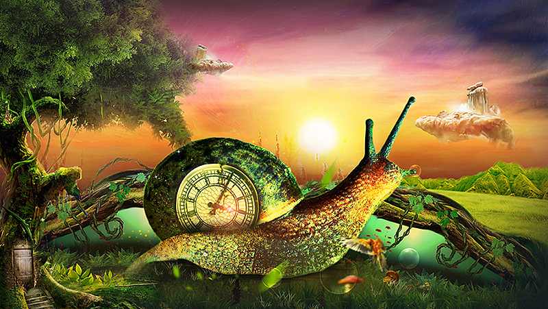 PS合成教程—蜗牛