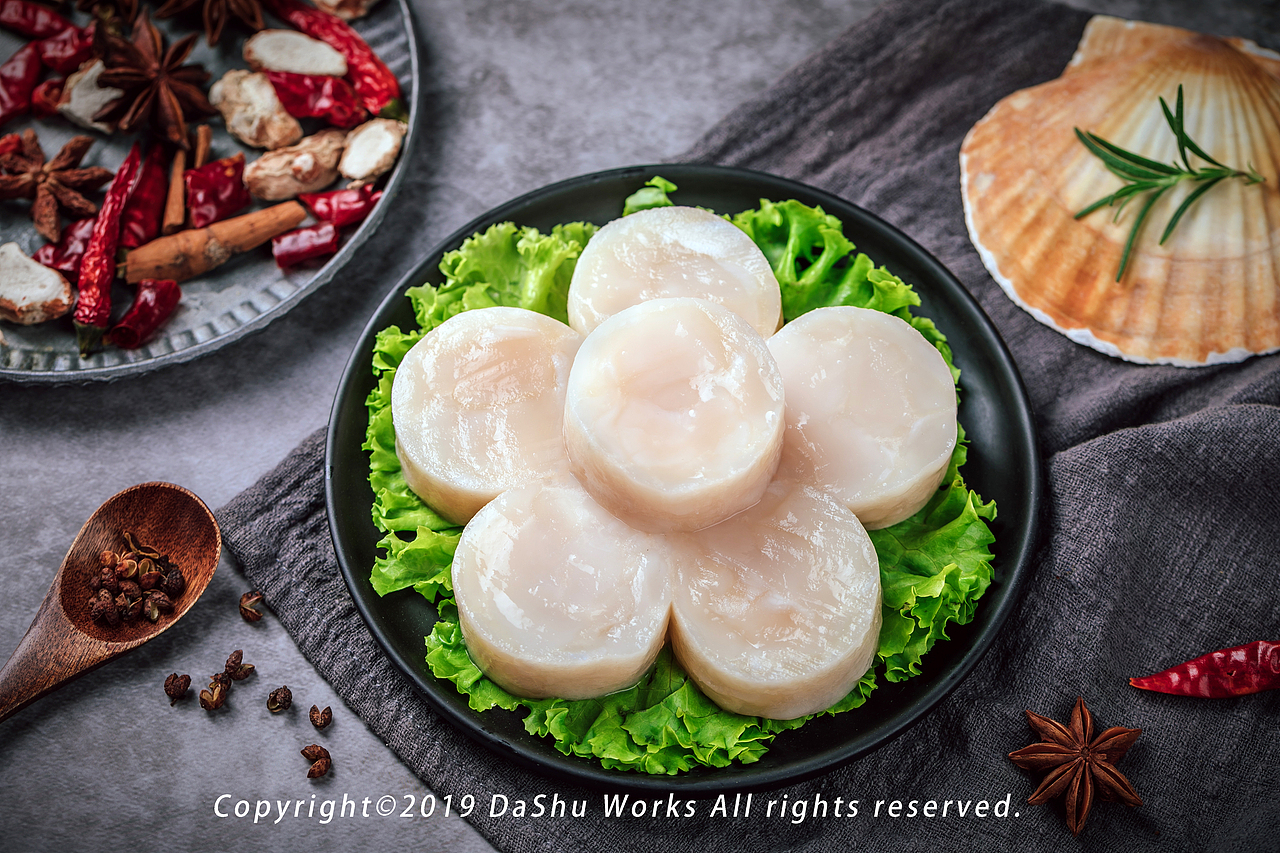 香煎玉带玉带扇贝肉