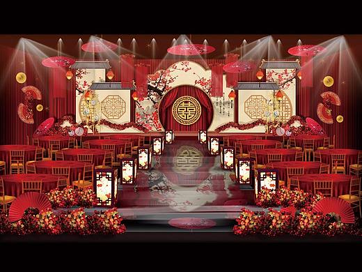中式婚礼效果图