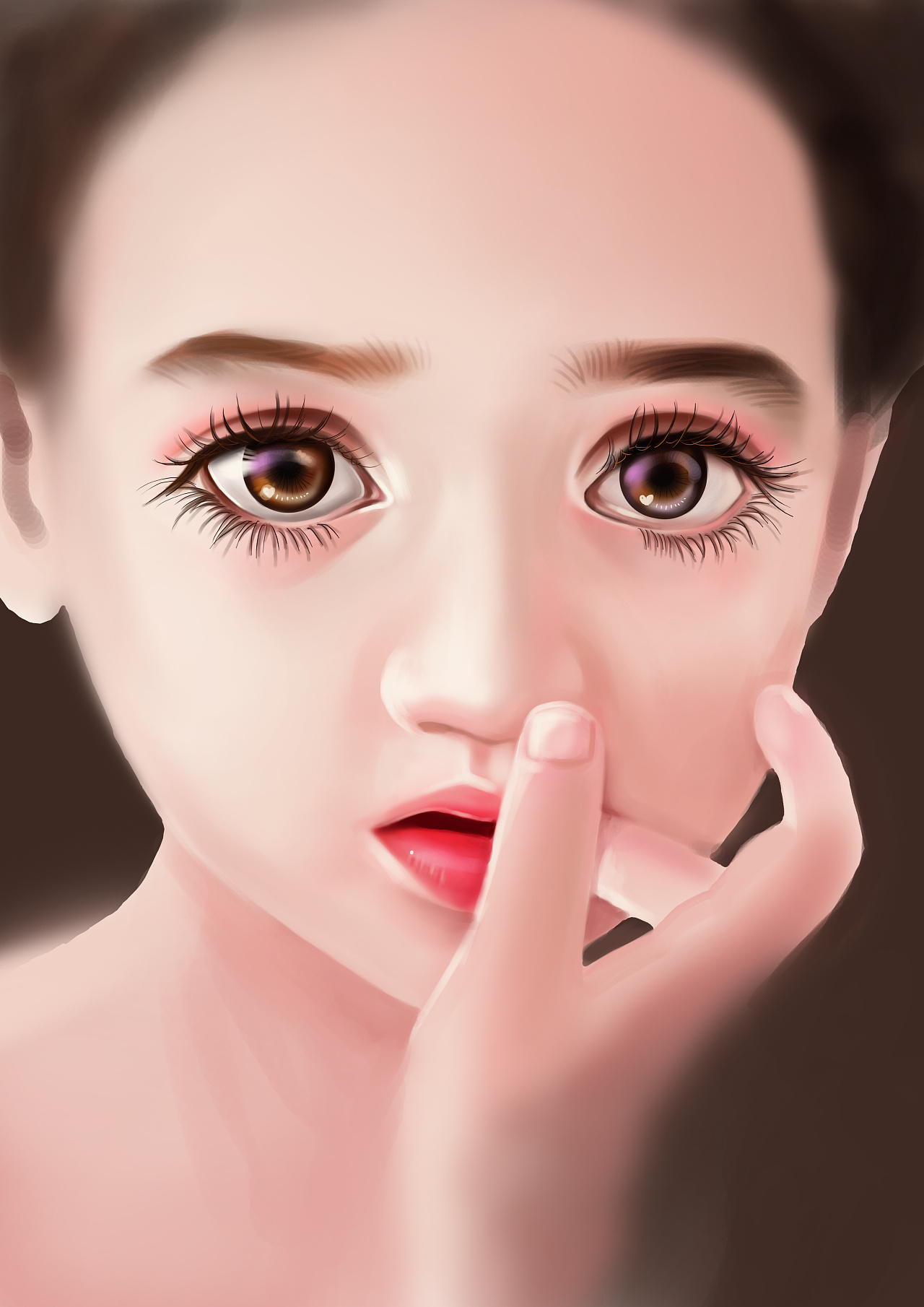 想要画一双闪亮的大眼睛|插画|创作习作|童话2424656639 - 原创作品