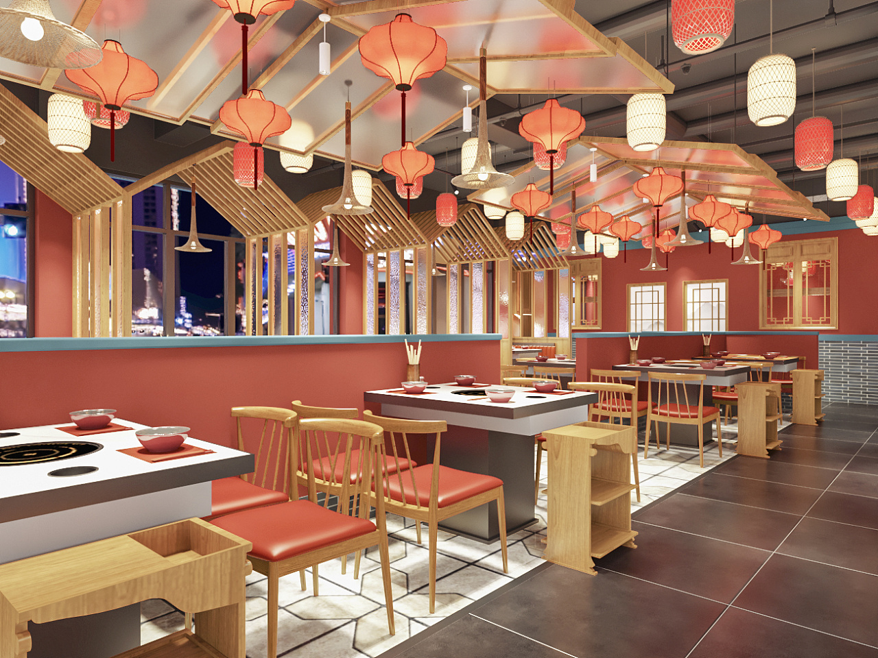 新中式串串火锅店