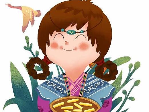 q版蒙古插畫（個人主頁-ZMzI3MDg4NTY=） - 商業(yè)插畫 - 站酷設(shè)計師紫藤子原創(chuàng)素材 - 站酷ZCOOL