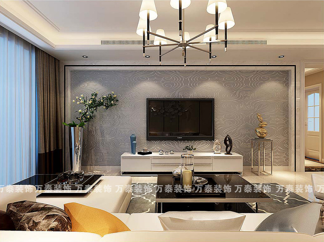 济南室内装修—济南阳光100装修现代简约风格案例分享