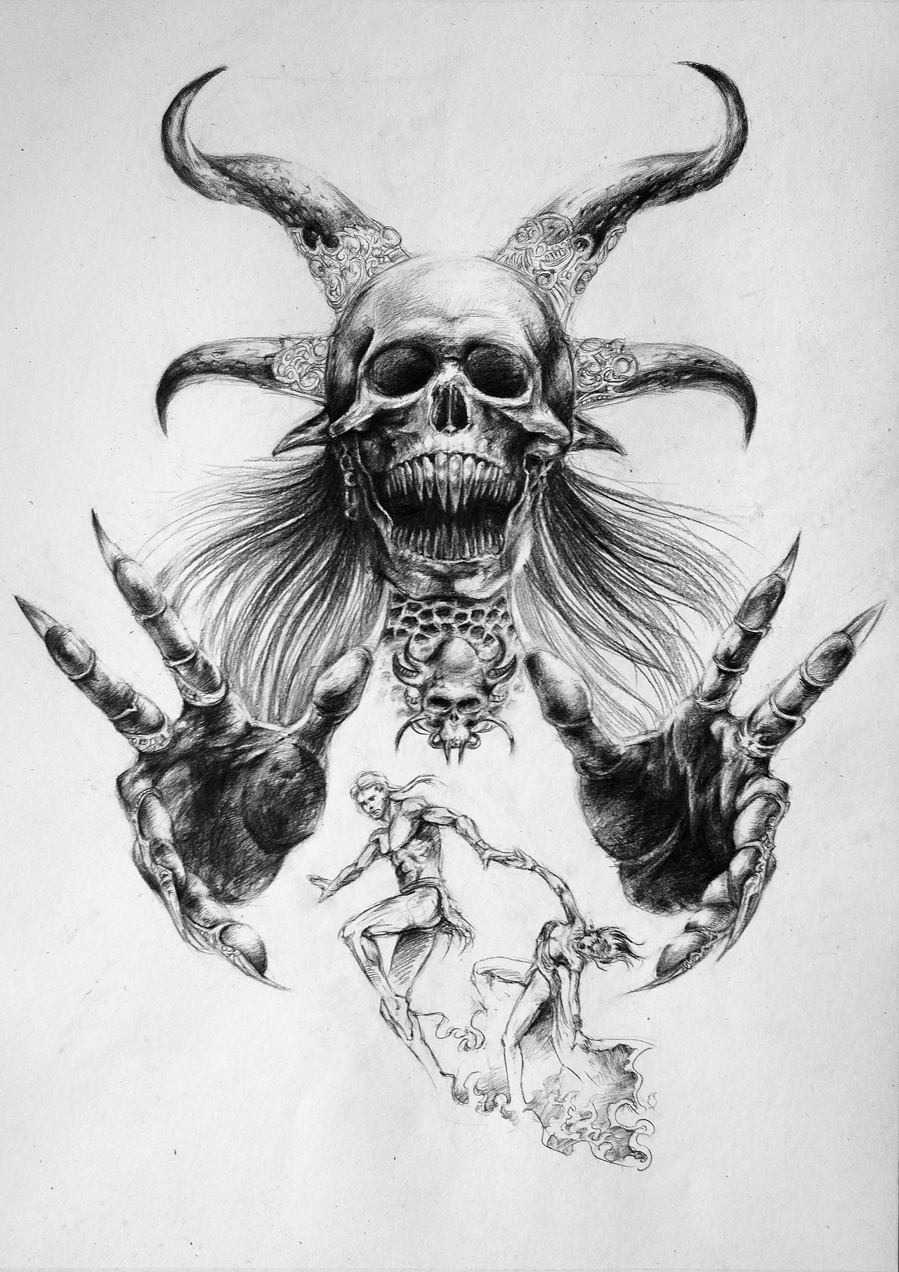 临摹大师 boris vallejo 素描作品