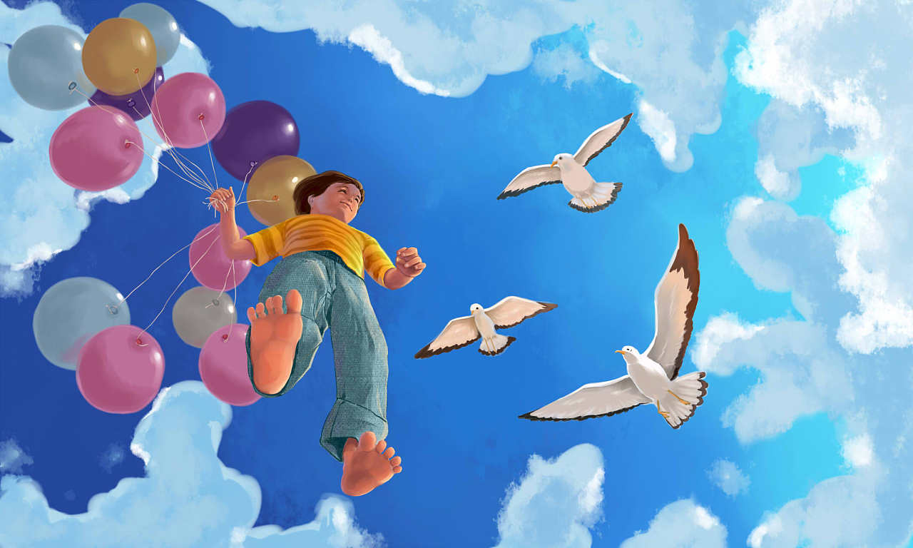 儿童放风筝高清图片下载-正版图片501125662-摄图网