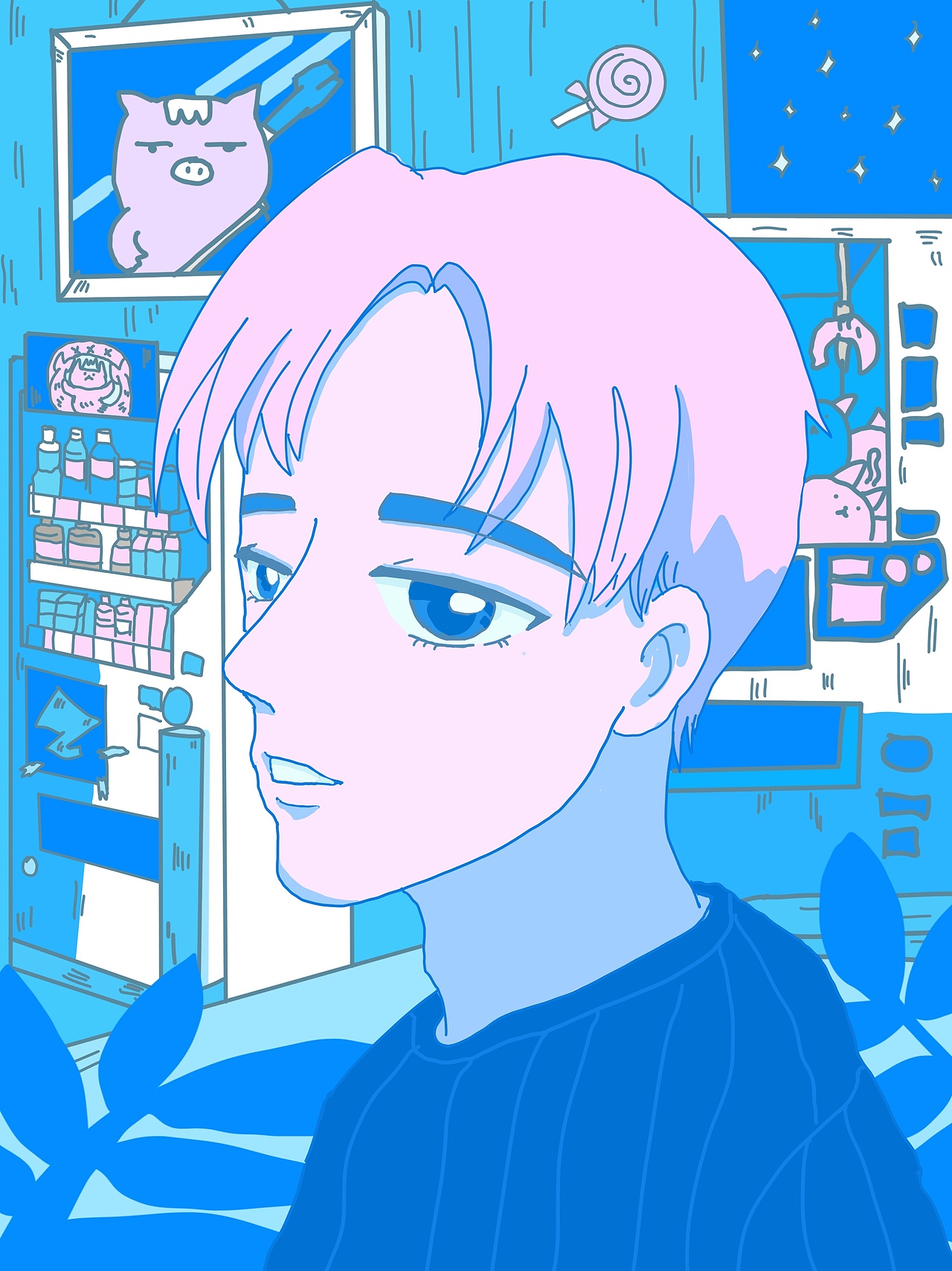 2举报收藏分享原创作品插画商业插画定制肖像漫画发条橙c发条橙c