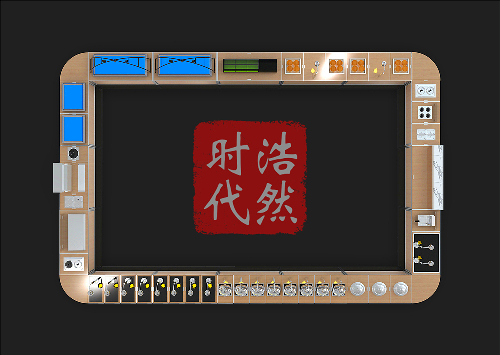 折叠布菲台图片