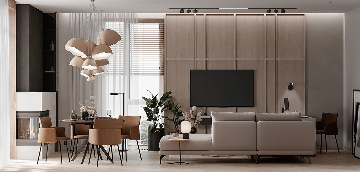 原木纯白空间感,简约轻盈